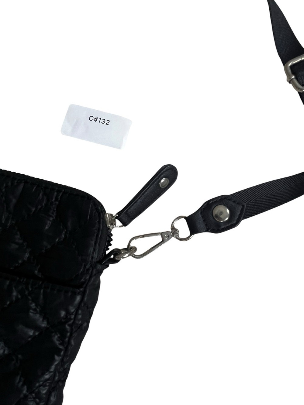 Quilted Crossbody Bag black - Black sku132 - Picture 3 of 7